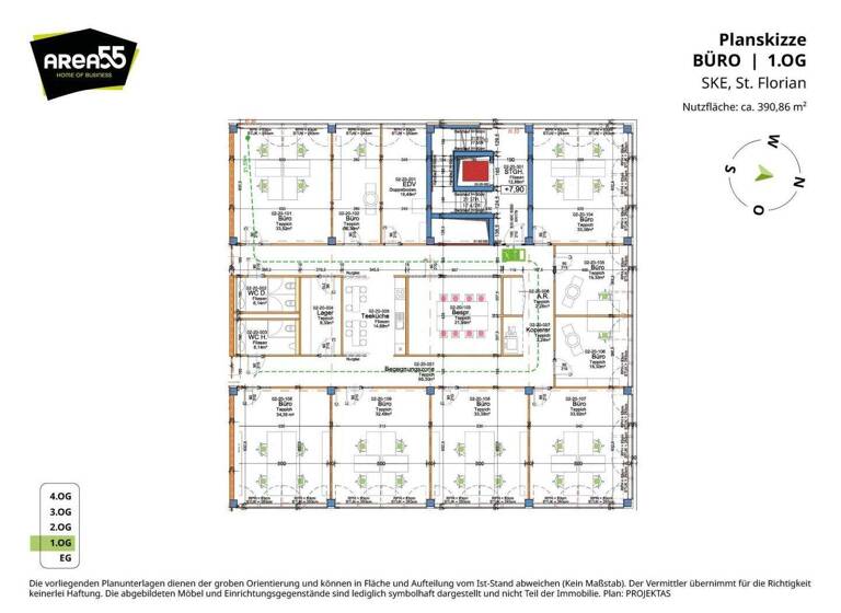 Bürogebäude zur Miete 4.690 € 390,9 m² Bürofläche Frischeisstrasse 11 St. Florian 4490