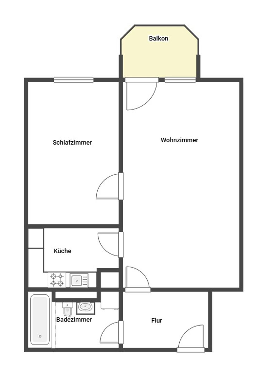 Wohnung zum Kauf 300.000 € 2 Zimmer 55,2 m²<br/>Wohnfläche 2.<br/>Geschoss Germering Germering 82110