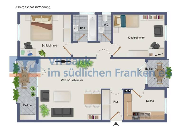 Wohnung zum Kauf 199.000 € 3 Zimmer 79 m² Neuendettelsau 91564