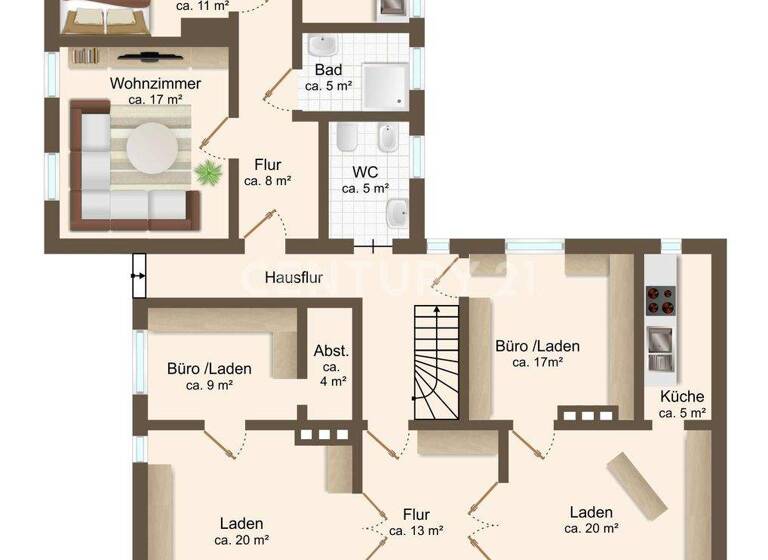 Mehrfamilienhaus zum Kauf 249.000 € 10 Zimmer 250 m² 520 m² Grundstück frei ab sofort Beverstedt 27616