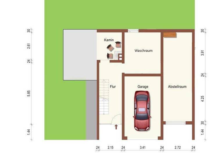 Doppelhaushälfte zum Kauf 298.000 € 5 Zimmer 110 m² 526 m² Grundstück Bilfingen Kämpfelbach / Bilfingen 75236