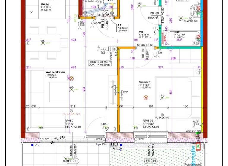 Wohnung zum Kauf - Erstbezug 241.457 € 2 Zimmer 59,1 m² EG Neustifter Straße 6 Kirchberg am Wagram 3470
