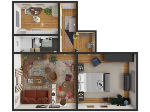 Wohnung zur Miete 1.150 € 2 Zimmer 54,8 m² Stresemannstraße 222 Altona-Nord Altona 22769