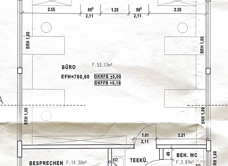 Bürofläche zur Miete provisionsfrei 900 € 3 Zimmer 120 m² Bürofläche Hardt 78739