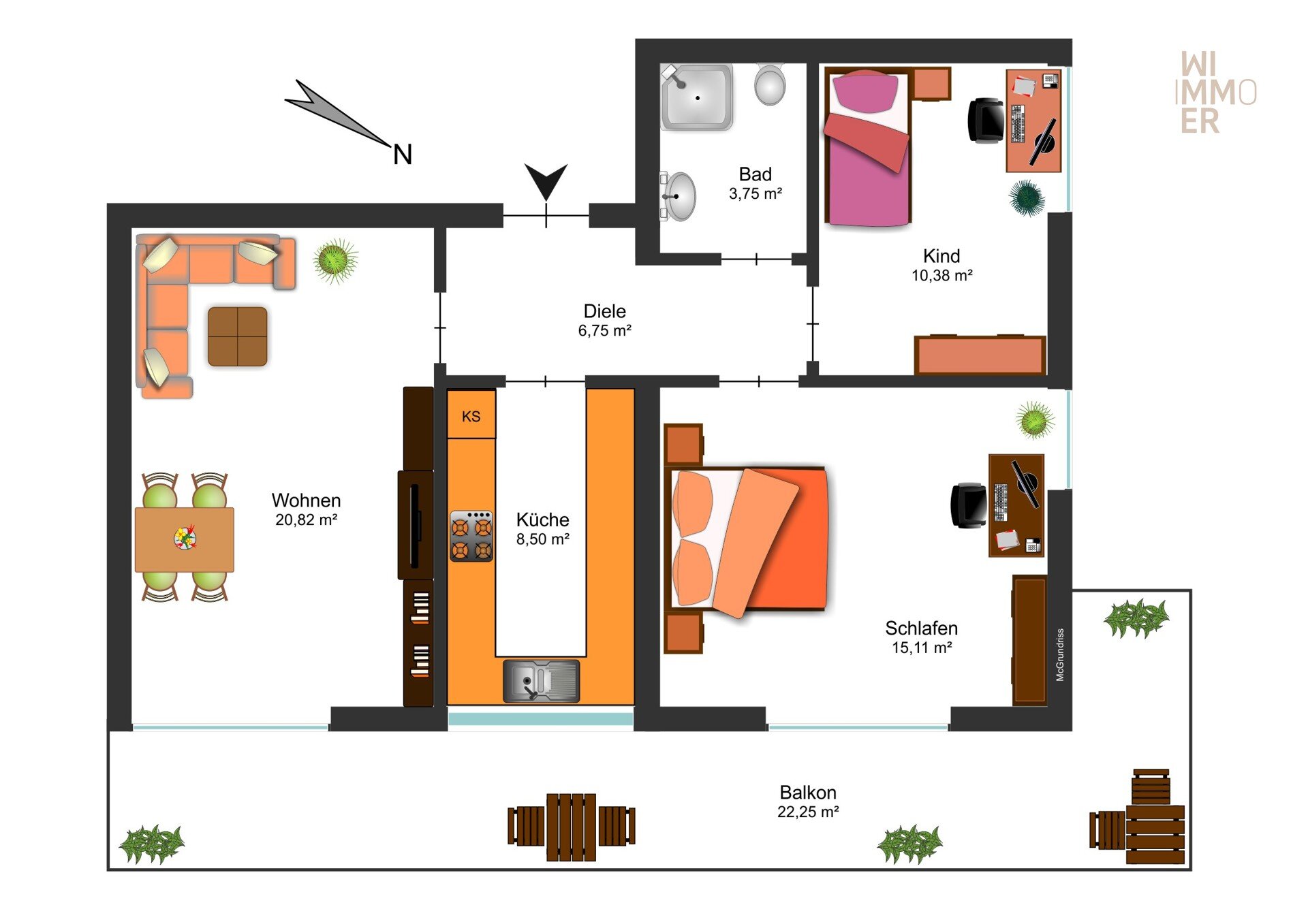 Wohnung zum Kauf 245.000 € 3 Zimmer 74,2 m²<br/>Wohnfläche 5.<br/>Geschoss Burghausen Burghausen 84489