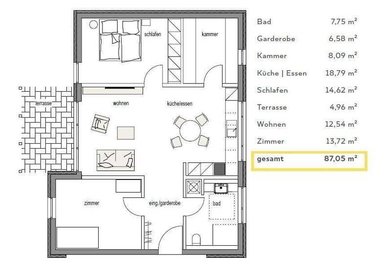 Wohnung zum Kauf - Erstbezug provisionsfrei 361.350 € 3 Zimmer 87,1 m² Bad Laasphe 57334