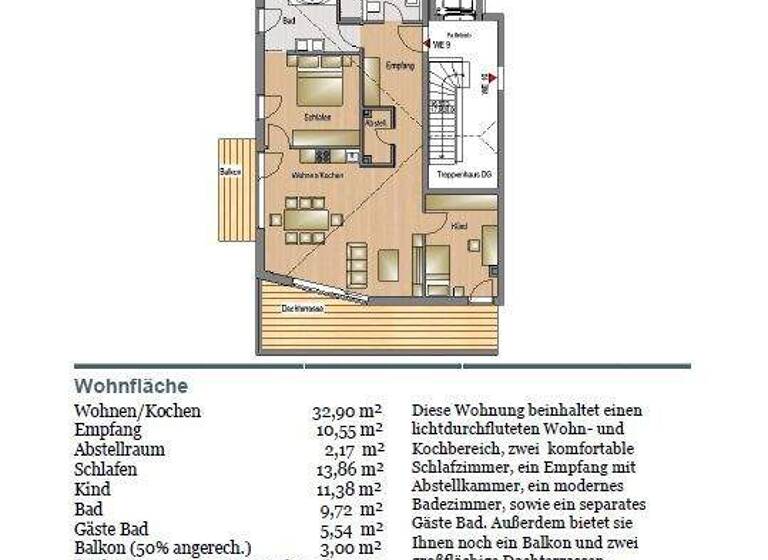 Wohnung zum Kauf provisionsfrei 1.349.000 € 3 Zimmer 105 m² 2. Geschoss Gartenstadtstraße Trudering-Riem München 81825