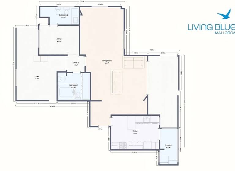 Wohnung zum Kauf 650.000 € 2 Zimmer 115 m² Palma de Mallorca 07015