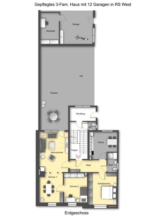 Mehrfamilienhaus zum Kauf 449.000 € 12 Zimmer 260 m²<br/>Wohnfläche 1.540 m²<br/>Grundstück Mitte Remscheid 42857