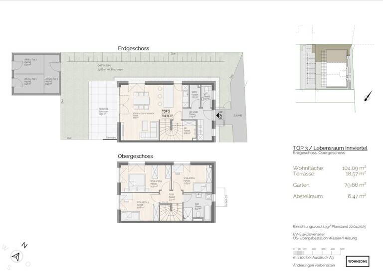 Reihenmittelhaus zum Kauf - Erstbezug 547.500 € 4 Zimmer 103,9 m² Lengau 5211