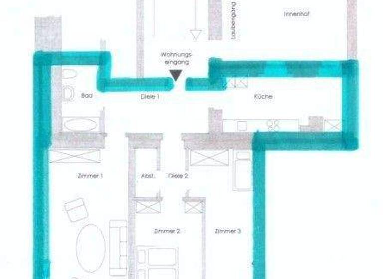 Wohnung zur Miete 640 € 3 Zimmer 112,2 m² Bautzen 02625