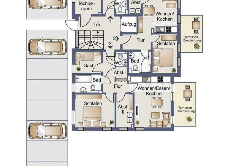 Wohnung zum Kauf - Erstbezug 389.000 € 3 Zimmer 90 m² EG Haxtum Aurich 26605