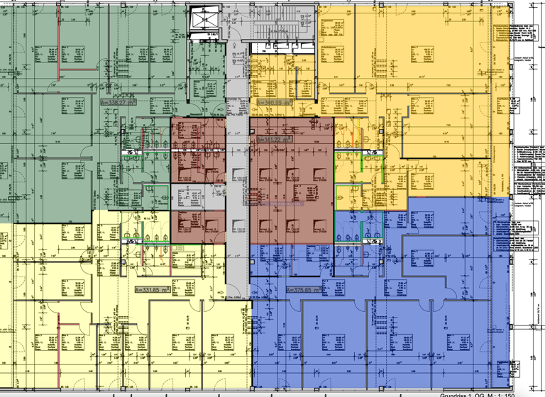 Bürofläche zur Miete provisionsfrei 9,95 € 1.949,6 m² Bürofläche teilbar ab 402 m² Neureut Karlsruhe 76149