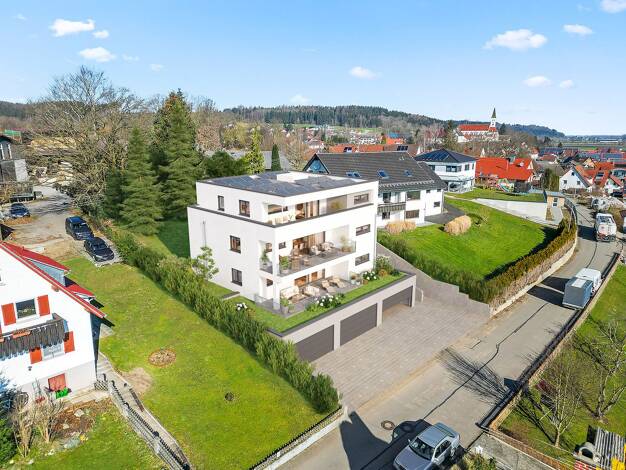 Penthouse zum Kauf - Erstbezug provisionsfrei 419.900 € 3,5 Zimmer 88,6 m² 2. Geschoss Kirchberg Kirchberg an der Iller 88486