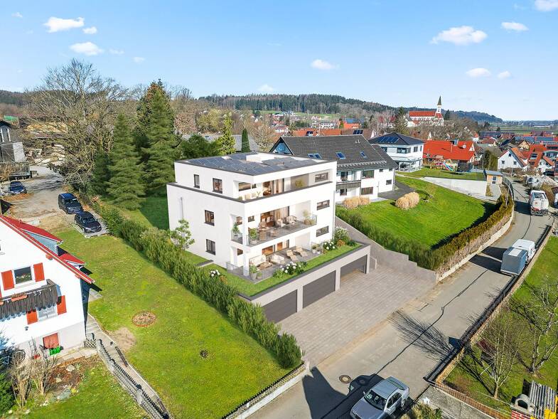 Penthouse zum Kauf - Neubau provisionsfrei 419.900 € 3,5 Zimmer 88,6 m² 2. Geschoss Kirchberg Kirchberg an der Iller 88486
