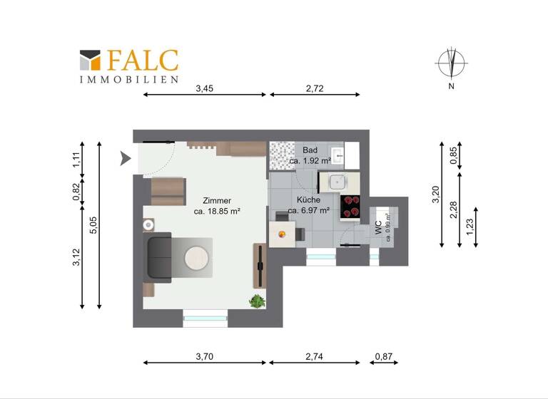 Wohnung zum Kauf 159.000 € 1 Zimmer 28,2 m²<br/>Wohnfläche 1.<br/>Geschoss Moabit Berlin-Moabit 10559