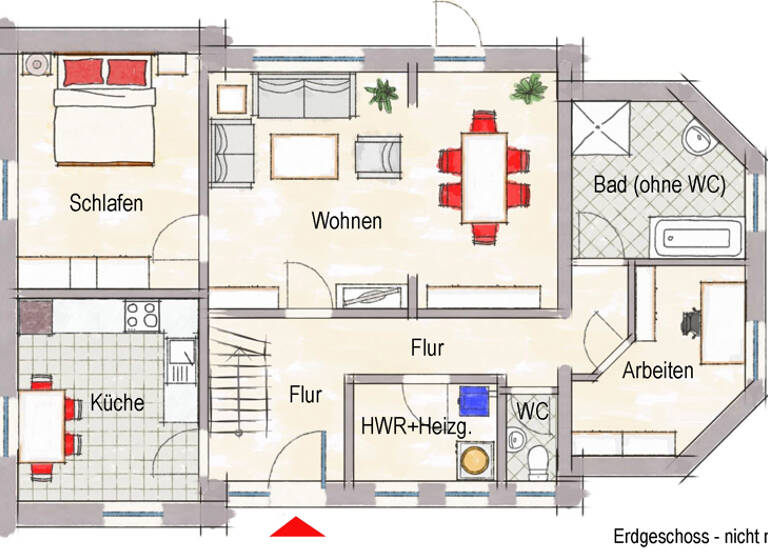 Einfamilienhaus zum Kauf 270.000 € 5 Zimmer 114 m² 1.210 m² Grundstück Großenkneten 26197