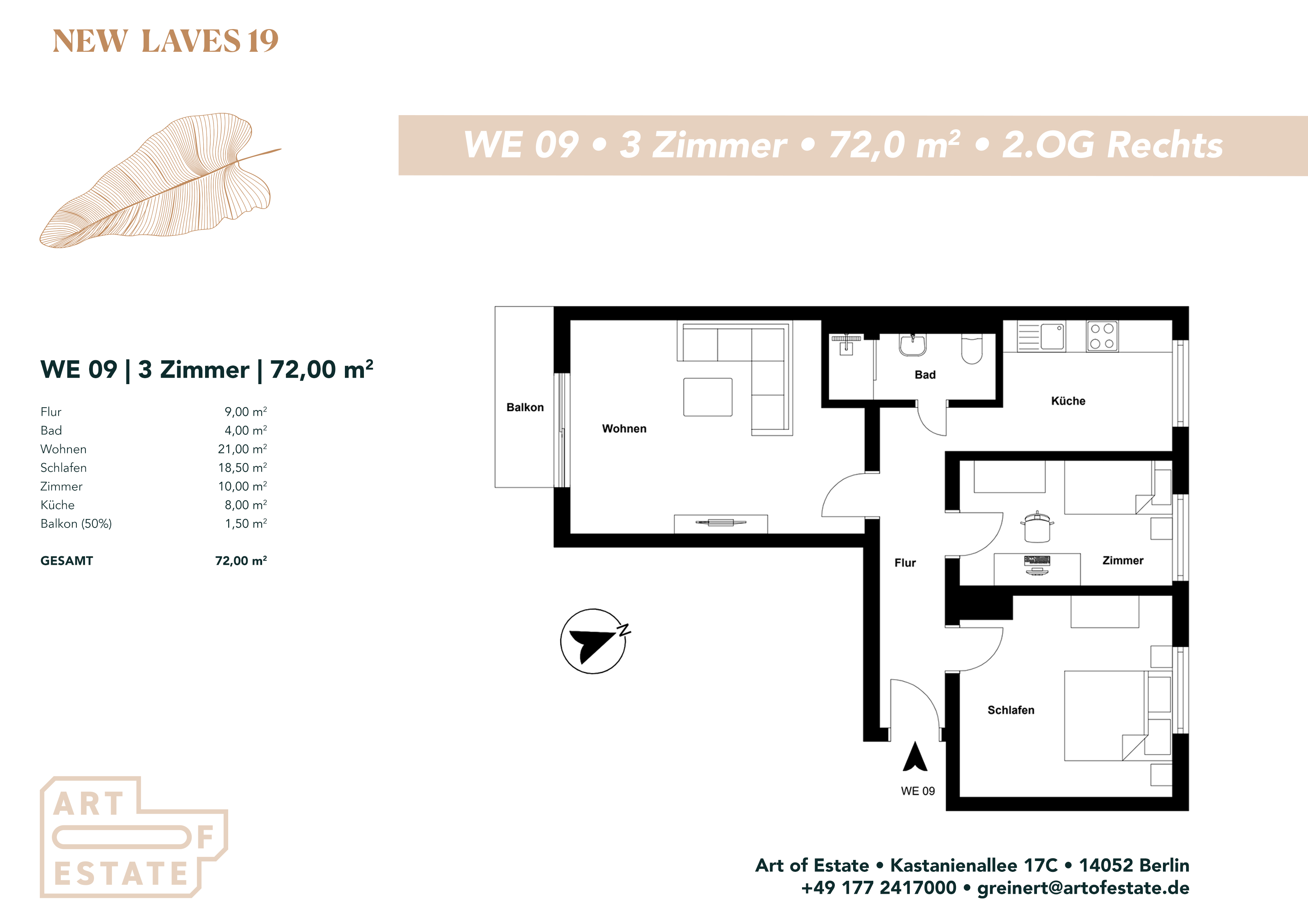 Wohnung zum Kauf 350.000 € 3 Zimmer 71 m²<br/>Wohnfläche 3.<br/>Geschoss Mitte Hannover 30159