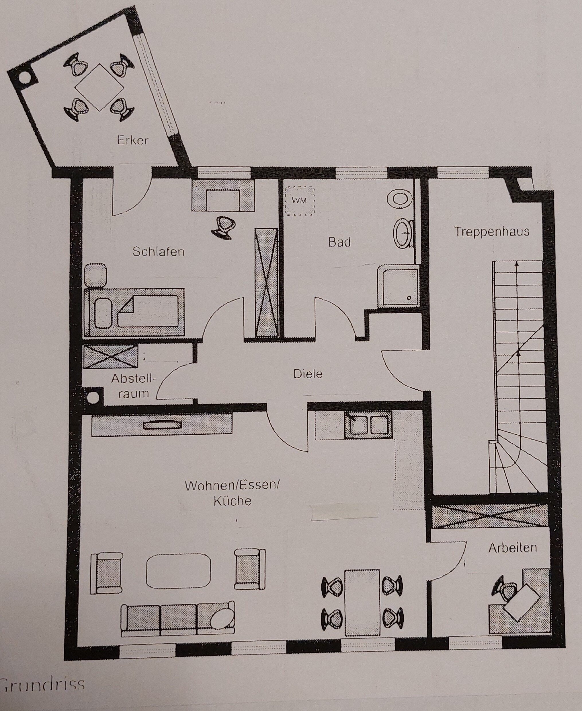 Wohnung zur Miete 980 € 2,5 Zimmer 81 m²<br/>Wohnfläche 1.<br/>Geschoss Stadtamhof Regensburg 93059