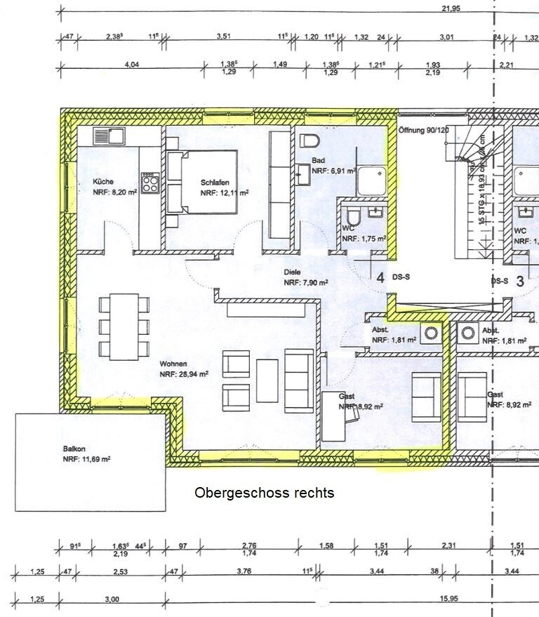 Wohnung zur Miete 820 € 3 Zimmer 83,9 m²<br/>Wohnfläche 1.<br/>Geschoss 01.04.2025<br/>Verfügbarkeit Steimke Syke 28857