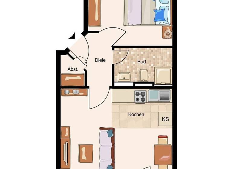 Wohnung zum Kauf 150.000 € 2 Zimmer 49,1 m²<br/>Wohnfläche Egglfing Bad Füssing 94072