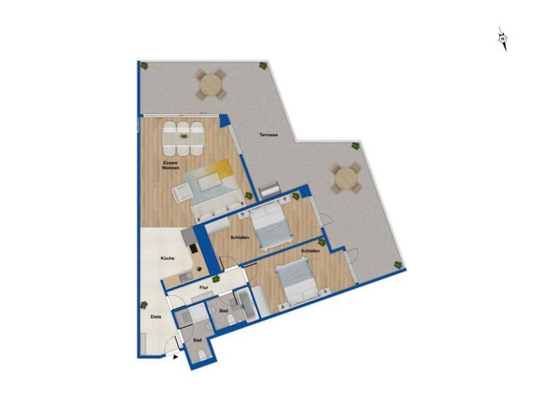 Wohnung zum Kauf 549.000 € 3 Zimmer 113 m² 1. Geschoss Reinickendorf Berlin 13407