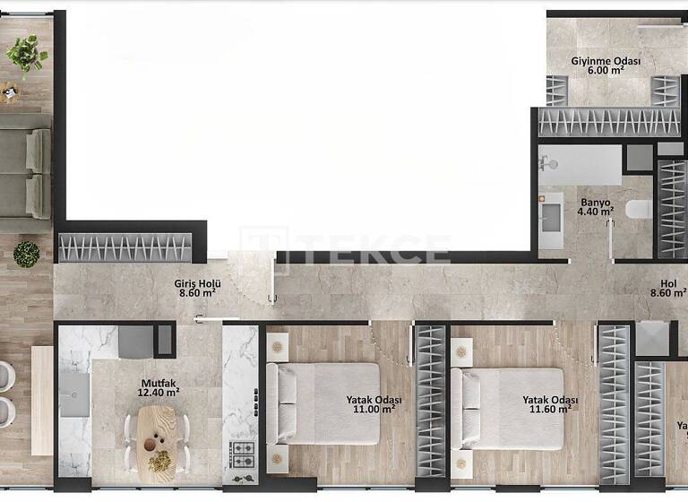 Wohnung zum Kauf 477.000 € 3 Zimmer 102 m² 10. Geschoss Istanbul 34728