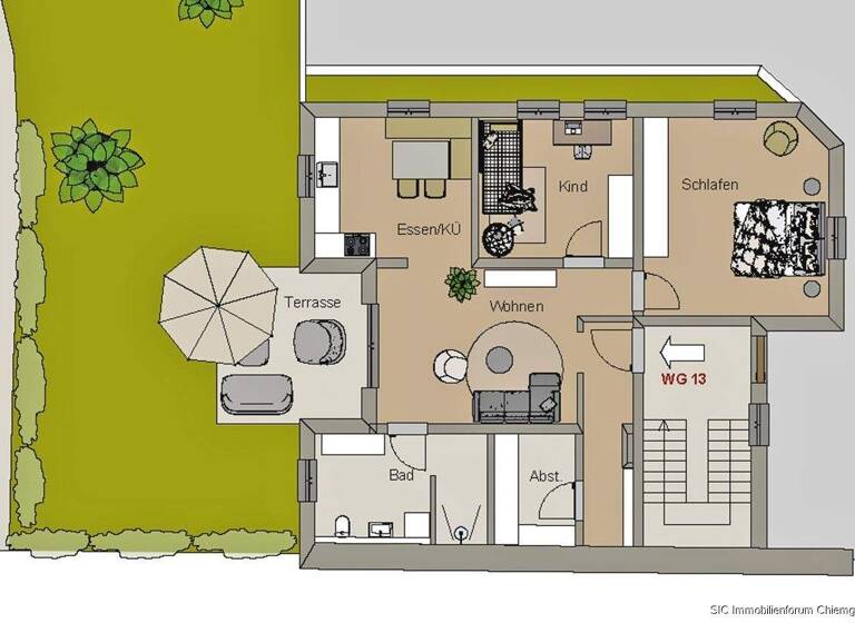 Wohnung zum Kauf - Erstbezug 485.000 € 3 Zimmer 103,5 m² Fridolfing 83413