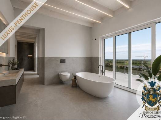 Penthouse zur Miete - Erstbezug 4.000 € 4 Zimmer 220 m² frei ab 01.12.2026 Ehekirchen Ehekirchen 86676