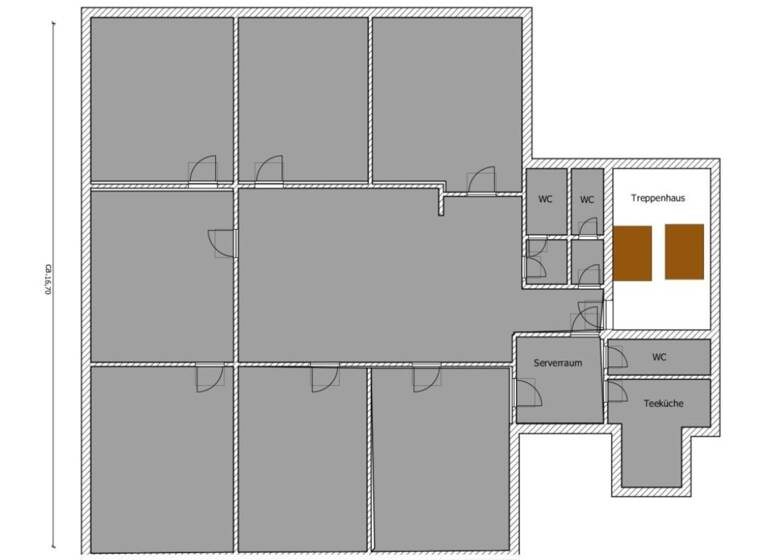 Büro zur Miete provisionsfrei 7 Zimmer 250 m² Bürofläche Düren 52351