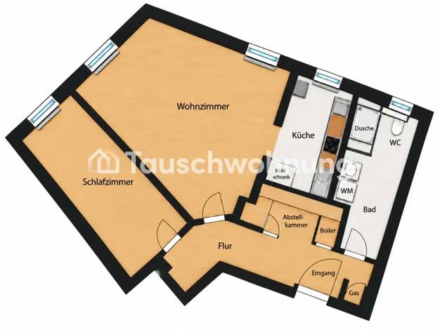 Wohnung zur Miete Tauschwohnung 1.090 € 2 Zimmer 56 m² 1. Geschoss Sendling-Westpark München 81379