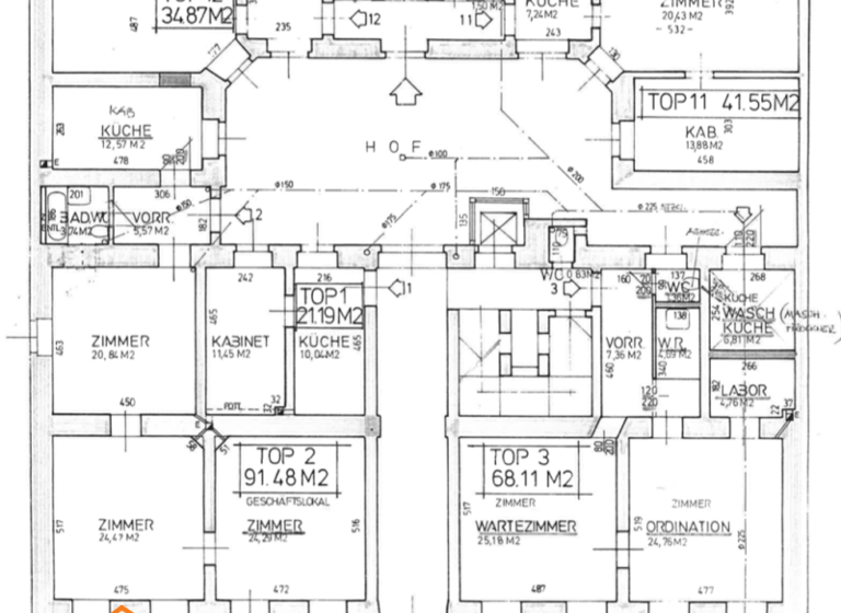 Praxisfläche zur Miete 1.835 € 4 Zimmer Wien 8.,Josefstadt 1080