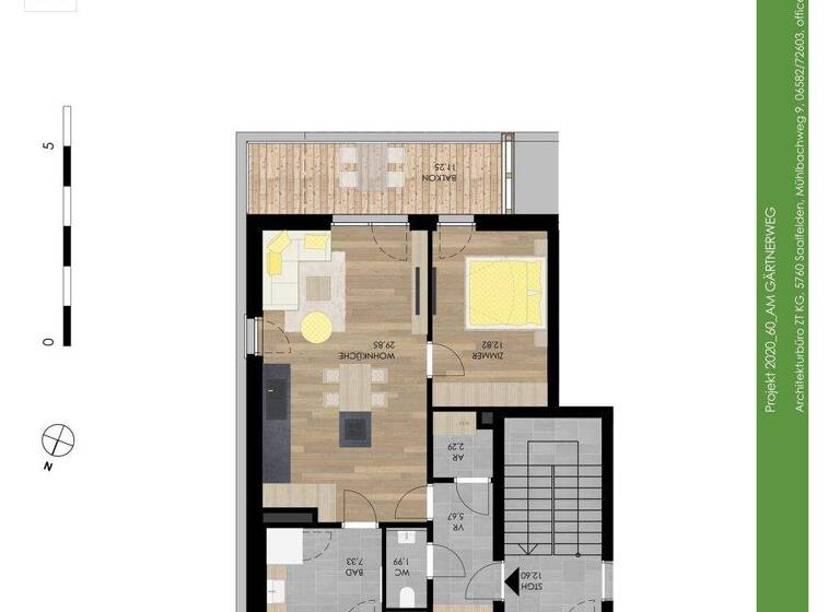 Wohnung zum Kauf - Erstbezug provisionsfrei 382.900 € 2 Zimmer 60 m² EG Gärtnerweg 6 Schörfling am Attersee 4861