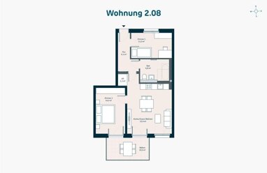 Wohnung zum Kauf provisionsfrei 363.000 € 3 Zimmer 69,7 m² 1. Geschoss Bachwiesen Zirndorf Zirndorf 90513