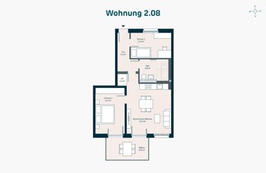 Wohnung zum Kauf provisionsfrei 363.000 € 3 Zimmer 69,7 m² 1. Geschoss Bachwiesen Zirndorf Zirndorf 90513