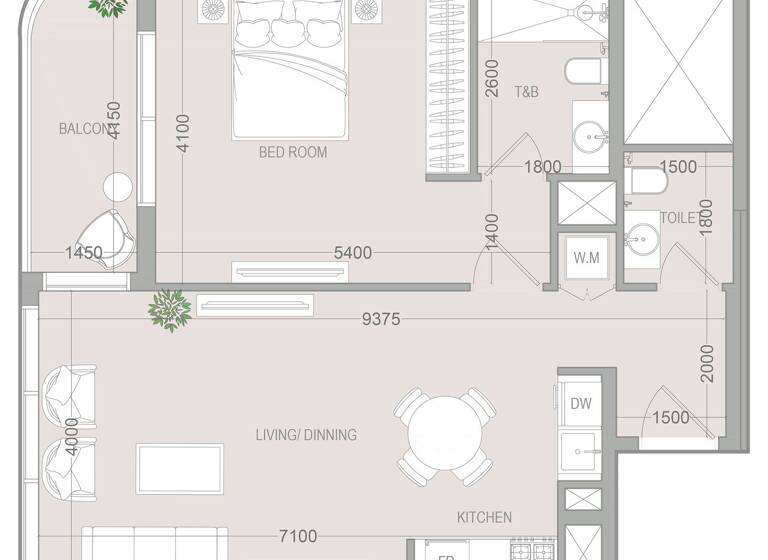 Wohnung zum Kauf provisionsfrei 265.424 € 2 Zimmer 73,8 m² Dubai 00000