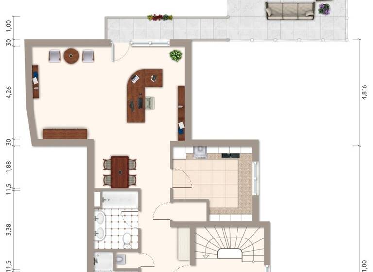 Wohnung zum Kauf 389.000 € 3 Zimmer 109 m² 1. Geschoss Trebur 65468