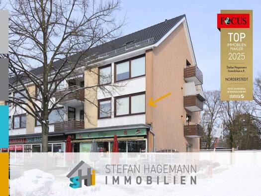 Wohnung zum Kauf 179.000 € 2 Zimmer 63,3 m² 1. Geschoss Harksheide Norderstedt 22844