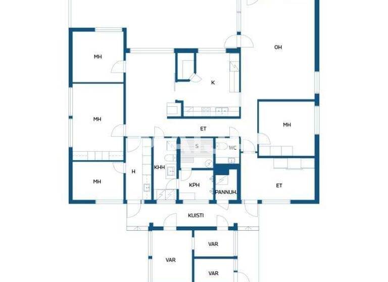 Einfamilienhaus zum Kauf 249.000 € 7 Zimmer 173 m² 1.303 m² Grundstück Isterintie 41 Oulu 90230
