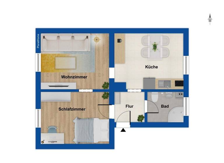 Wohnung zum Kauf 195.000 € 2 Zimmer 54 m² 2. Geschoss Breisach Breisach am Rhein 79206