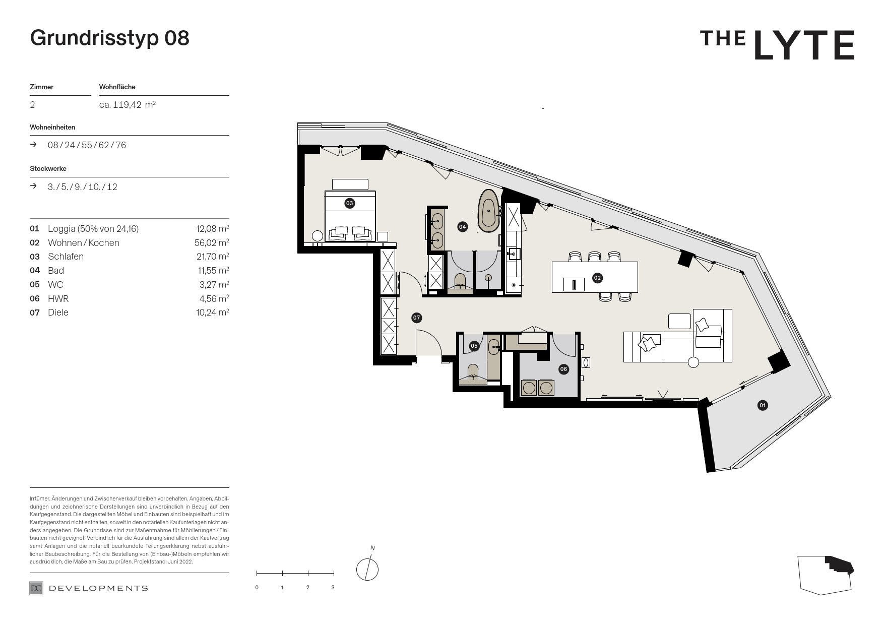 Studio zum Kauf 1.746.000 € 2 Zimmer 120,4 m²<br/>Wohnfläche HafenCity Hamburg 20457