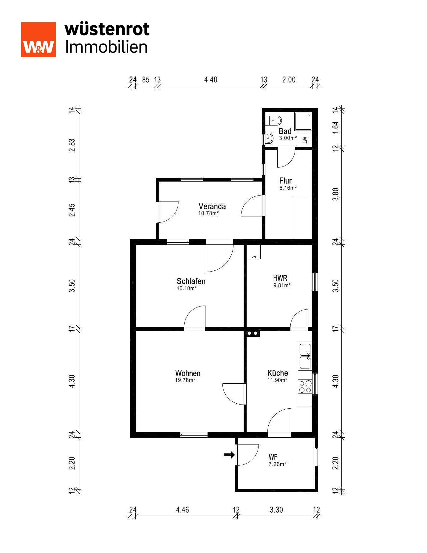 Doppelhaushälfte zum Kauf provisionsfrei 75.000 € 5 Zimmer 79,4 m²<br/>Wohnfläche 1.917 m²<br/>Grundstück Hohen Pritz Hohen Pritz 19406