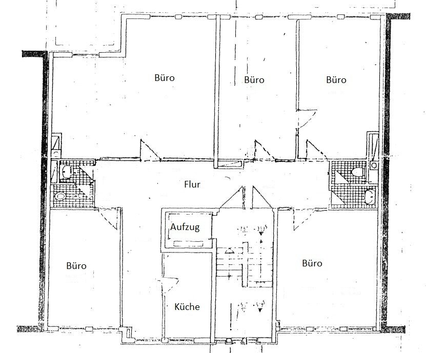 Bürofläche zur Miete 1.349 € 168,6 m²<br/>Bürofläche Sperberstr. 47 Hasenbuck Nürnberg 90461