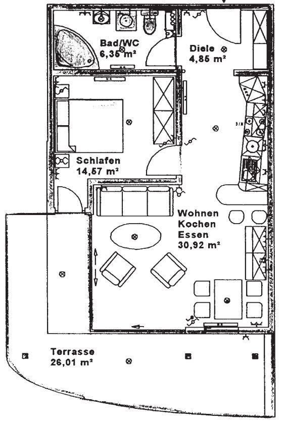 Wohnung zur Miete 550 € 2 Zimmer 70 m²<br/>Wohnfläche EG<br/>Geschoss Alter Markt 8-10 Saalfeld Saalfeld/Saale 07318