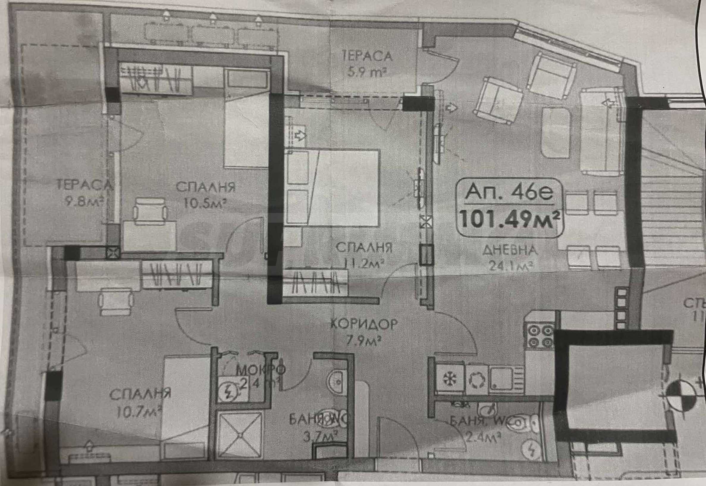 Studio zum Kauf 104.000 € 4 Zimmer 117 m²<br/>Wohnfläche Burgas