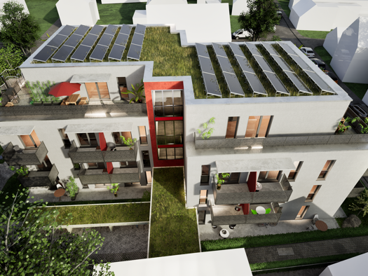 Studio zum Kauf - Neubau provisionsfrei als Kapitalanlage geeignet 428.500 € 1 Zimmer 56,4 m² Markgrafenstraße 50 Kriegshaber Augsburg 86156