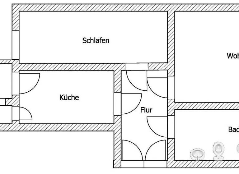 Wohnung zur Miete 306 € 2 Zimmer 52 m²<br/>Wohnfläche 01.06.2025<br/>Verfügbarkeit Schloßstraße 26 Innenstadt Riesa 01589