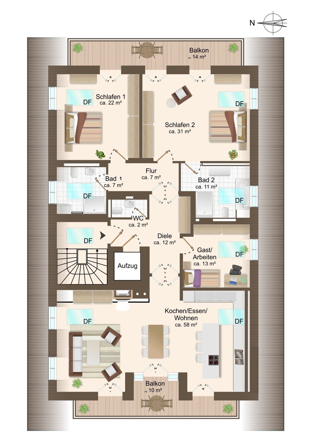 Wohnung zum Kauf 3.300.000 € 4 Zimmer 174,8 m²<br/>Wohnfläche 1.<br/>Geschoss Schorn Rottach-Egern 83700