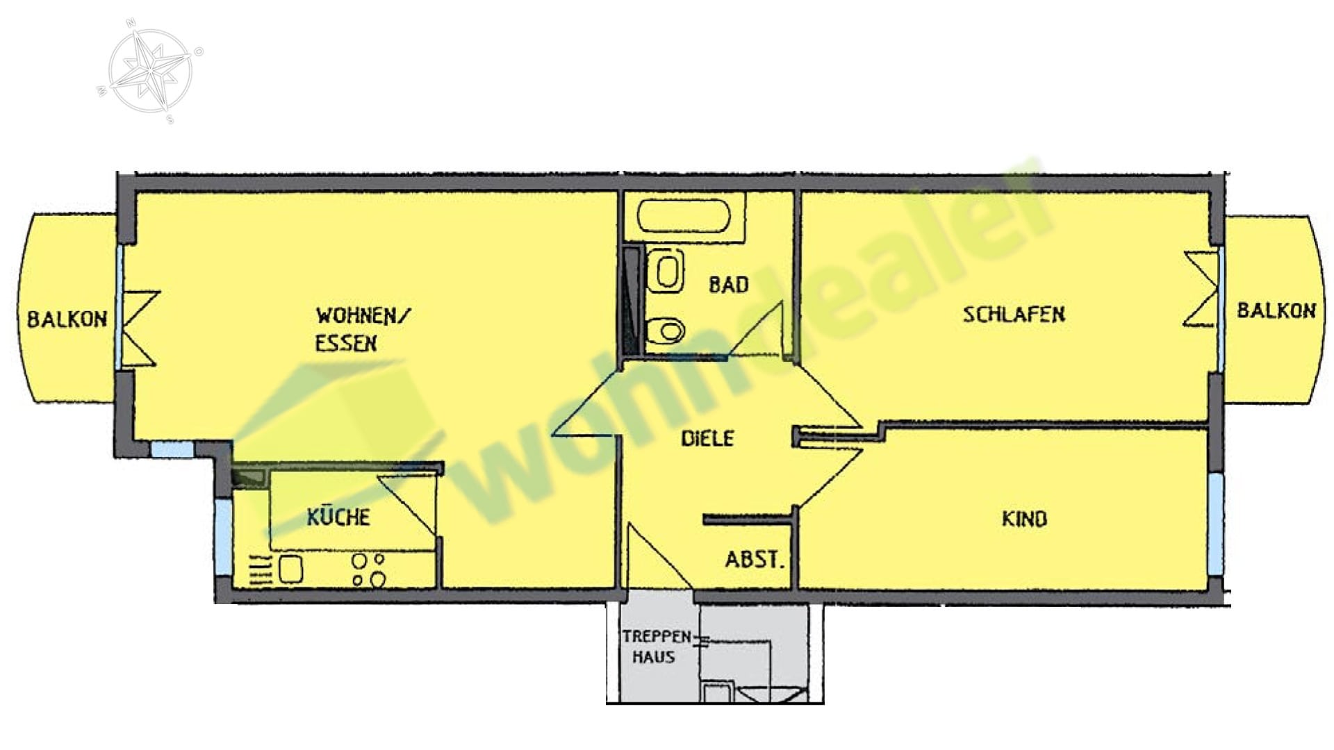 Wohnung zum Kauf 250.000 € 3 Zimmer 92 m²<br/>Wohnfläche 3.<br/>Geschoss Brunnenstraße 11 Liebertwolkwitz Leipzig 04288