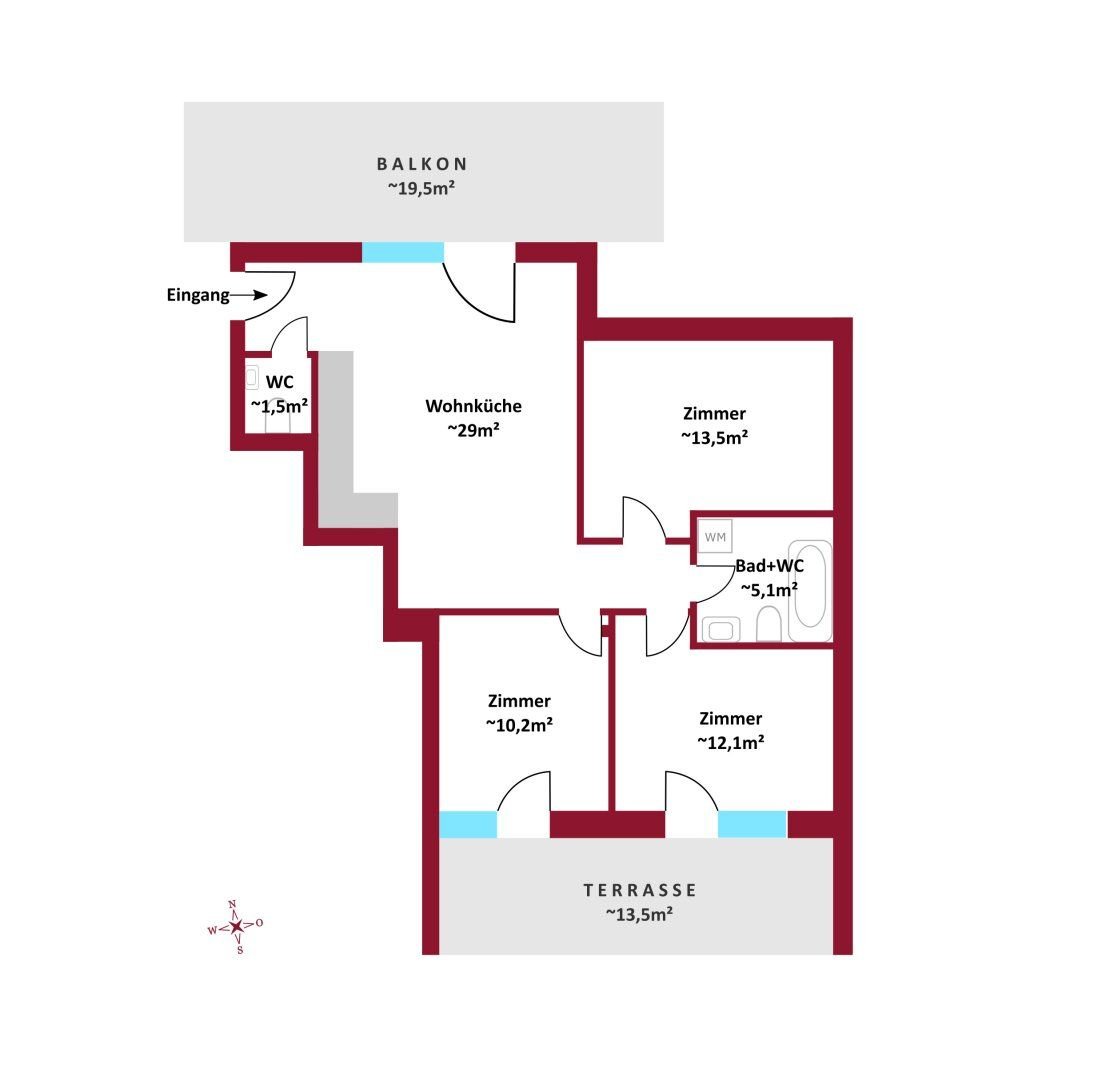 Wohnung zum Kauf 575.750 € 4 Zimmer 71,2 m²<br/>Wohnfläche Wien 1100